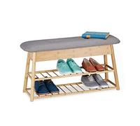 (TG. 1 pz.) relaxdays Scarpiera da Ingresso, 8 Paia Scarpe, 2 Ripiani, Panca Con