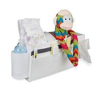 (TG. 1 pz.) Relaxdays Tasca Portaoggetti da Letto, 8 Scomparti per Accessori Bam