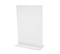 (TG. 1 pz.) SIGEL TA220 Porta-avvisi da tavolo / Porta-brochure da banco, con ba