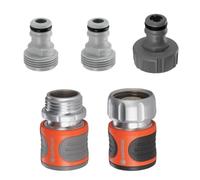 (TG. 1 set) Gardena 39042-BK - Set di connettori per Tubi Flessibili, in Metallo
