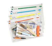 (TG. 1) Snopake Zippa Bag 355x235 Assorted Pack of 25 11463 - NUOVO