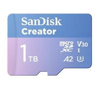 (TG. 1 TB) SanDisk Creator Carta microSDXC UHS-I 1 TB + Adapter (Per Smartphone,