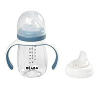 (TG. 1 unit (Confezione da 1)) BÉABA - Biberon/Tazza di Apprendimento 2 in 1,