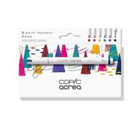 (TG. 1 unit (Confezione da 1)) Copic Acrea - Set di 6 pennarelli con inchiostro