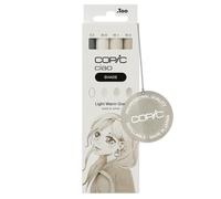 (TG. 1 unit (Confezione da 1)) Copic Ciao Shade Set Light Warm Gray, 3 pennarel