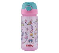 (TG. 1 Unit (Confezione da 1)) Nûby - Tazza a pressione con cannuccia morbida