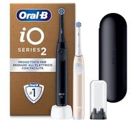(TG. 1 unit (Confezione da 1)) Oral-B iO 2 DUO Spazzolini Elettrici Nero e Rosa