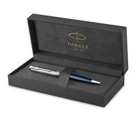 (TG. 1 Unit (Confezione da 1)) PARKER Sonnet Penna a Sfera, Laccata Metal e Blu