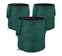 (TG. 1 unit (Confezione da 1)) relaxdays Sacchi per Foglie Pop Up, Set da 3, pe