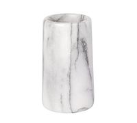 (TG. 1 Unit (Confezione da 1)) WENKO Vaso de dientes Onyx, Marmo, Bianco, 7.4 x