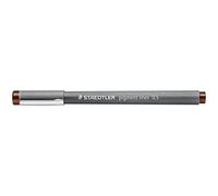 (TG. 1 unit (Confezione da 10)) STAEDTLER Pigment Liner, marrone, larghezza lin