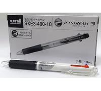 (TG. 1 unit (Confezione da 10)) Uni-Ball Rollerball JetStream 3 (nero, blu, ros