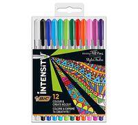 (TG. 1 unit (Confezione da 12)) BIC Intensity Pennarelli Con Punta Media In Fel