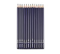 (TG. 1 unit (Confezione da 12)) Pelikan 979393 - 12 Matite e Gommino, Grafite H