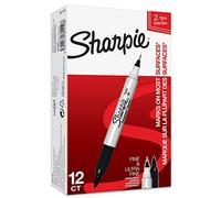 (TG. 1 Unit (Confezione da 12)) Sharpie (S0811100) Pennarelli indelebili a dopp