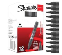 (TG. 1 unit (Confezione da 12)) Sharpie W10 Pennarelli indelebili con punta a s