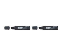 (TG. 1 unit (Confezione da 2)) Pentel N50XL - Cajas de aluminio, negro, 1 unida