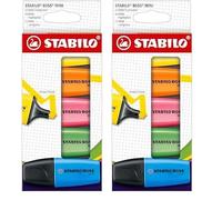 (TG. 1 unit (Confezione da 2)) Stabilo BOSS MINI - Evidenziatore - Astuccio da