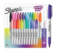 (TG. 1 unit (Confezione da 24)) SHARPIE Pennarelli indelebili Glam Pop | Punta