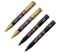 (TG. 1 unit (Confezione da 4)) Faber-Castell uni-ball 205081 - Set di pennarell
