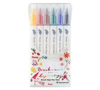 (TG. 1 unit (Confezione da 6)) Pentel SESW30 Brush Sign Pen Twin, set di 6 penn