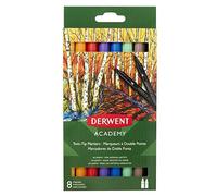 (TG. 1 unit (Confezione da 8)) DERWENT Academy™ marker a doppia punta - Fine