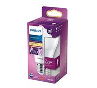 (TG. 1 Unité (Lot de 1)) Philips LED Lampadina LED Sensor, equivalente a 60W, A