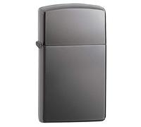 (TG. 1 x 3,5 x 5,5 cm) Zippo 60001182 - Accendino a benzina Slim Black Ice in ot