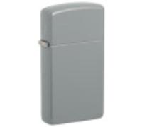 (TG. 1 x 3,5 x 5,5 cm) Zippo Accendino, Slim Grigio piatto, 1 x 3,5 x 5,5 cm - N