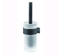 (TG. 10,1x33,9x12 cm) Tiger Bold Scopino e Portascopino da WC, Acciaio Inox, Ner
