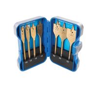 (TG. 10 - 32 mm) Silverline Tools 279870 Titanium Coated Flat bit set 10 - 32