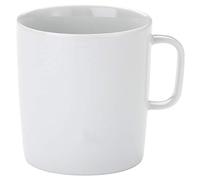(TG. 10.5 ounce) A di Alessi - AJM28/89 - PlateBowlCup Mug in porcellana bianca