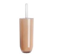 (TG. 10.5 x 10.5 x 35 cm) Excelsa Linea Bagno Portascopino WC, Plastica, Crema,