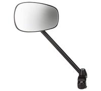 (TG. 10,5 x 7 cm) M-Wave Specchio da bicicletta unisex per adulti, nero, 10,5 x