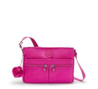 (TG. 10.75''L x 8''H x 3''D) Kipling New Angie Metallic Crossbody Bag, Fucsia in