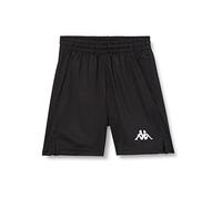 (TG. 10 anni) Kappa Logo Zenio, Pantaloncini Unisex Bambini, Nero, 10Y - NUOVO