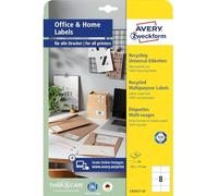 (TG. 10 Blatt) AVERY Zweckform LR3427-10 - Etichette riciclate (80 etichette per