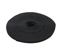 (TG. 10 mm x 25 m) Nastro nero riapribile con velcro, nero, 419854 - NUOVO