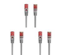 (TG. 10 mt (Confezione da 3)) Ewent EW-6U-100 Cavo di Rete Patch Cat 6 U/UTP, AW