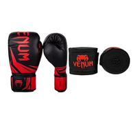 (TG. 10 oz) VENUM Challenger 3.0, Guantoni da Boxe Unisex - Adulto, Black/Red,