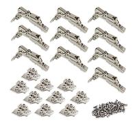 (TG. 10 pezzi) Emuca 1013007 Kit cerniera collo dritto con scodellino Ø35mm 165