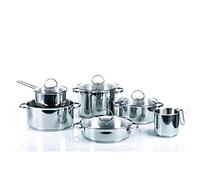 (TG. 10 Pezzi Set) Moneta Allegro Batteria 10 pezzi in Acciaio inossidabile, per