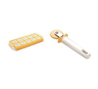 (TG. 10 Pezzi) Tescoma 630875 Delicia Stampo per Raviolini Tondi, Plastica, Gial