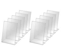 (TG. 10 pz.) SIGEL TA212-10 Porta-avvisi da tavolo / Porta-brochure da banco, co