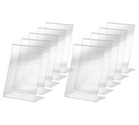 (TG. 10 pz.) SIGEL TA214 Porta-avvisi da tavolo / Porta-brochure da banco, con b