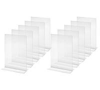 (TG. 10 pz.) SIGEL TA220 Porta-avvisi da tavolo / Porta-brochure da banco, con b