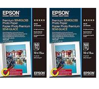 (TG. 10 x 15 cm (50 sheets) (Confezione da 2)) Epson C13S041765 - Semiglossy A6