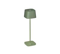 (TG. 10 x 36 x 10 cm) Konstsmide Lampada da tavolo a batteria Capri grigio verde