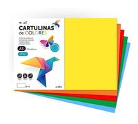 (TG. 100 hojas) Cartone colorato, cartone A3, fogli colorati 180 g, cartoncino a