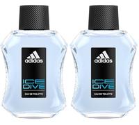(TG. 100 ml (Confezione da 2)) Adidas - Eau de Toilette Ice Dive - Profumo Uomo